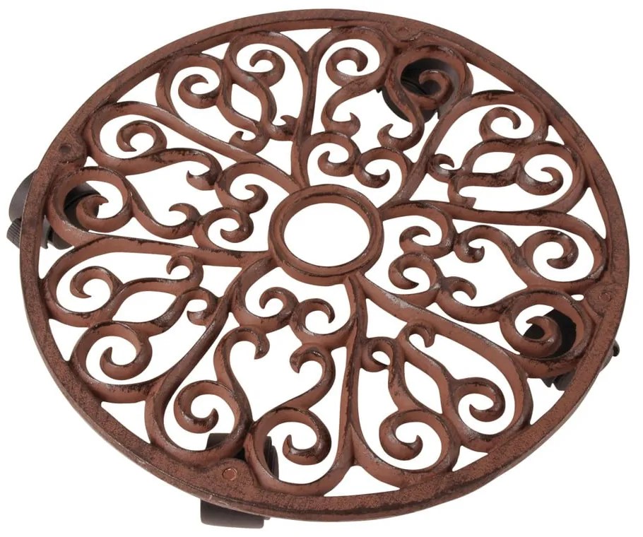 Fém gurulós virágállvány ø 34,5 cm Ornament – Esschert Design