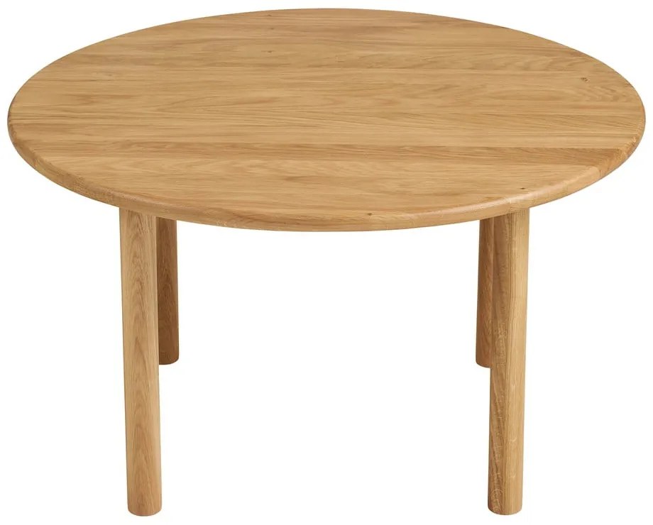 Natúr színű tölgyfa kerek dohányzóasztal ø 70 cm Jena – House Nordic