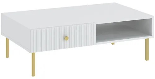 Dohányzóasztal 100 cm fehér színben – VIENA