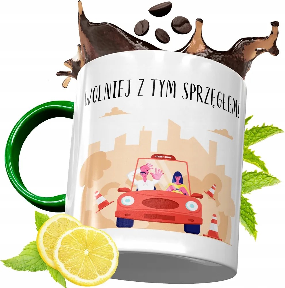 Zöld Bögre Oktatónak Születésnapi Ajándék fényképes nyomtatással