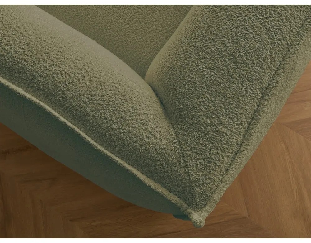 Zöld buklé kanapé 242 cm Giorgia – Bobochic Paris