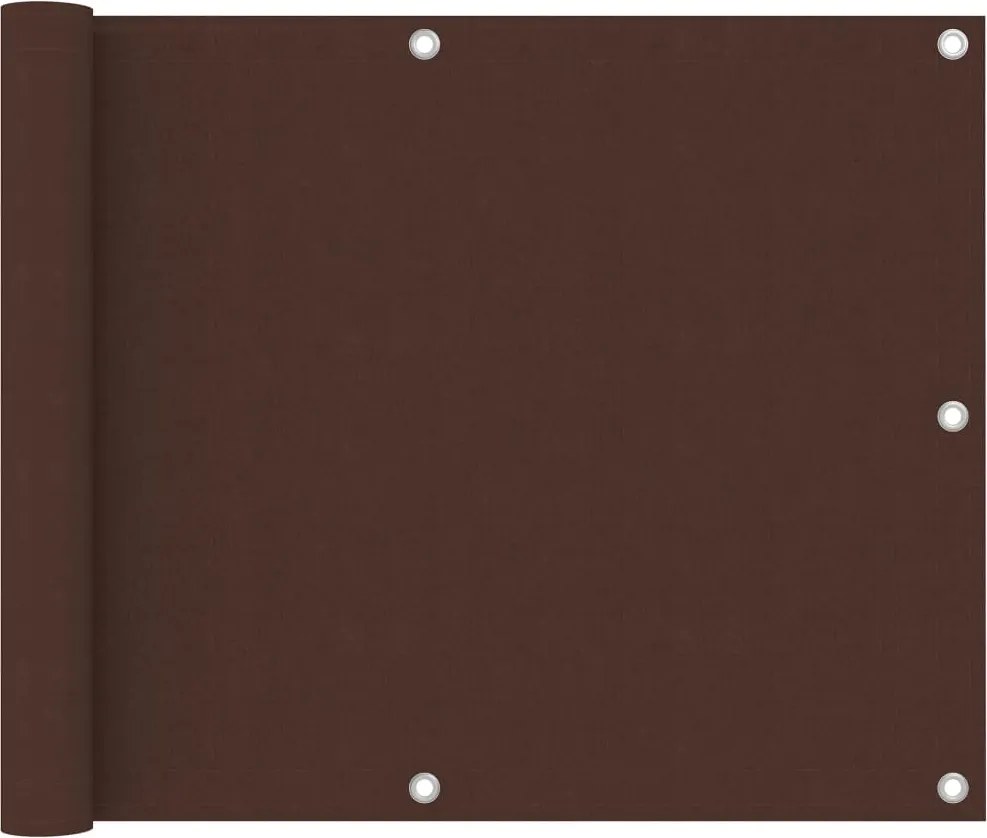 vidaXL barna oxford-szövet erkélyparaván 75 x 400 cm