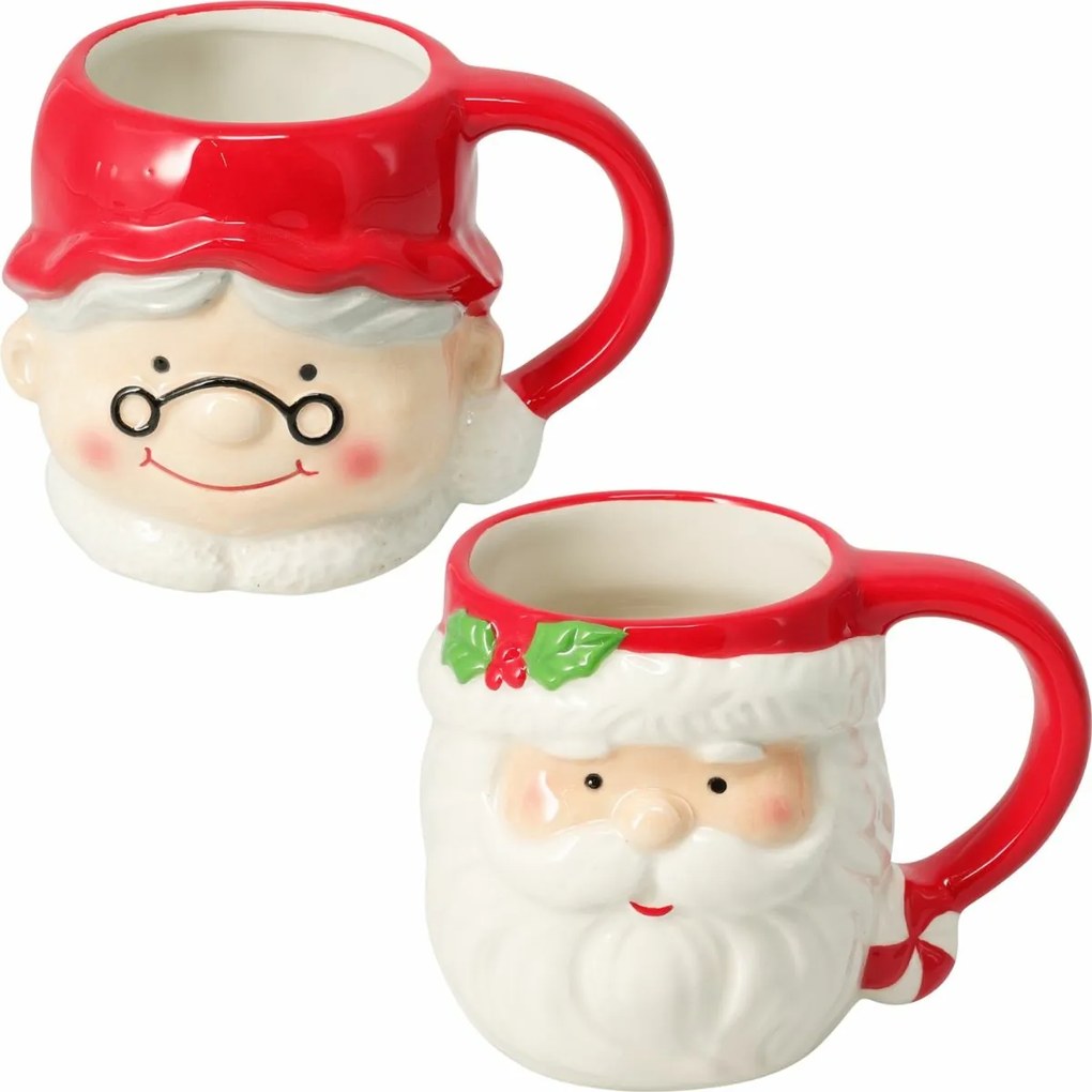 2 db Mr. & Mrs. Claus kerámia bögre szett 440 ml