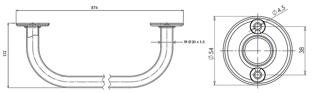 AQUALINE 8013 törülközőtartó-szárító 80 cm, fehér