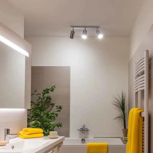 Brilagi - Fürdőszobai spotlámpa SELE 3xGU10/30W/230V IP44 fényezett króm