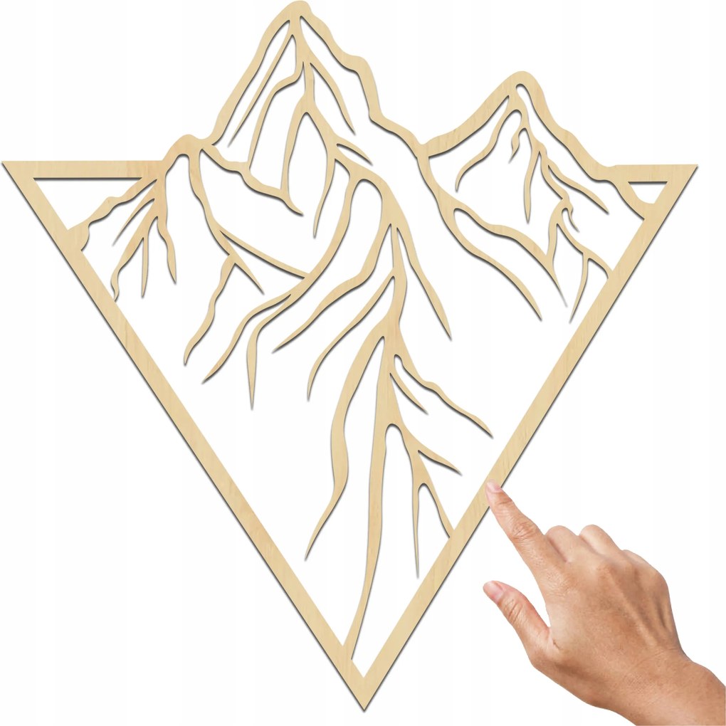 Geometrikus Dekoráció Falra Hegyek Geometrikus Minta Hálószoba Falra