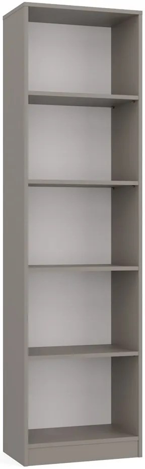 Faenza R50 polcos szekrény, könyvtartó, 50x182x30 cm, agyag színű