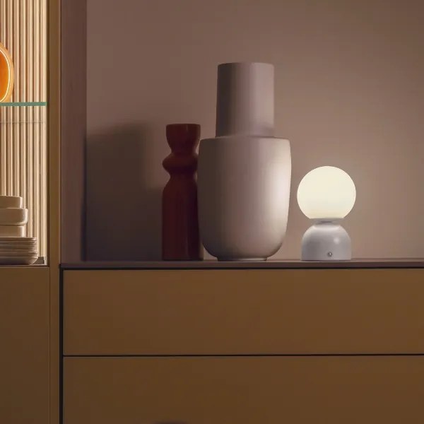 Schöner Wohnen 19218-39 - LED fényerőszabályzós asztali lámpa RUDI LED/1,2W/5V szürke