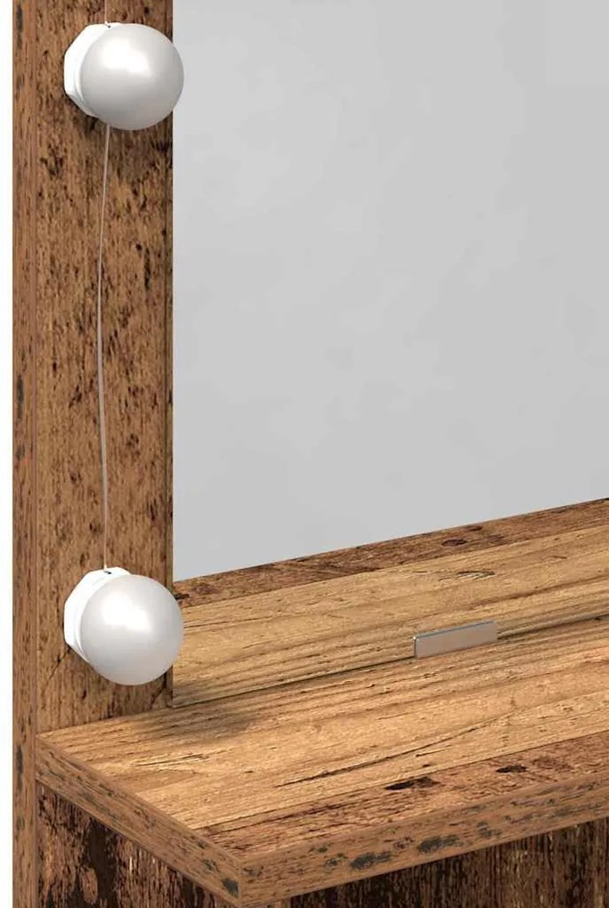 Öltözködőasztal fiókkal Régi fa 80 x 41 x 134,5 cm Faanyag
