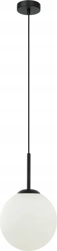 Függőlámpa Italux Deore fekete üveggömb Ø20 cm E27 40W