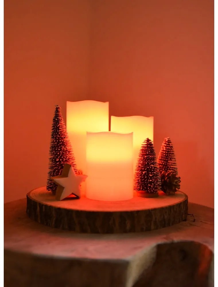 LED gyertya szett 3 db-os (magasság 10 cm) – Hilight