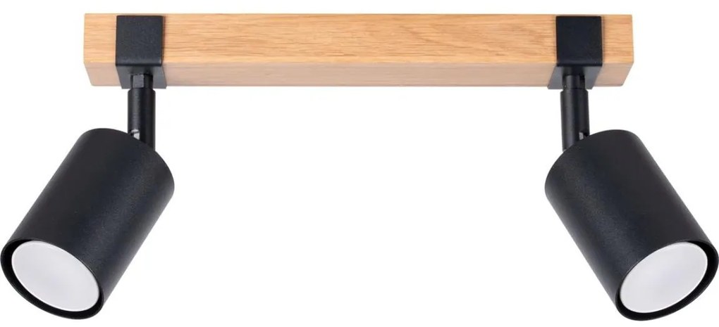 Sollux SL.1344 - Spotlámpa FAGER 2xGU10/10W/230V fekete