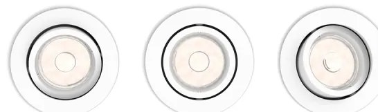 Philips 50393/31/PN - Készlet 3 x beépíthető lámpa DONEGAL 3xGU10/5,5W/230V