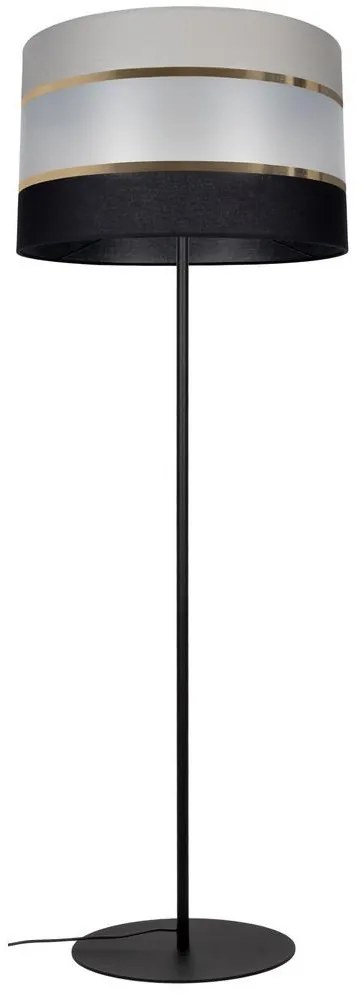 Állólámpa CORAL 1xE27/60W/230V fekete/szürke