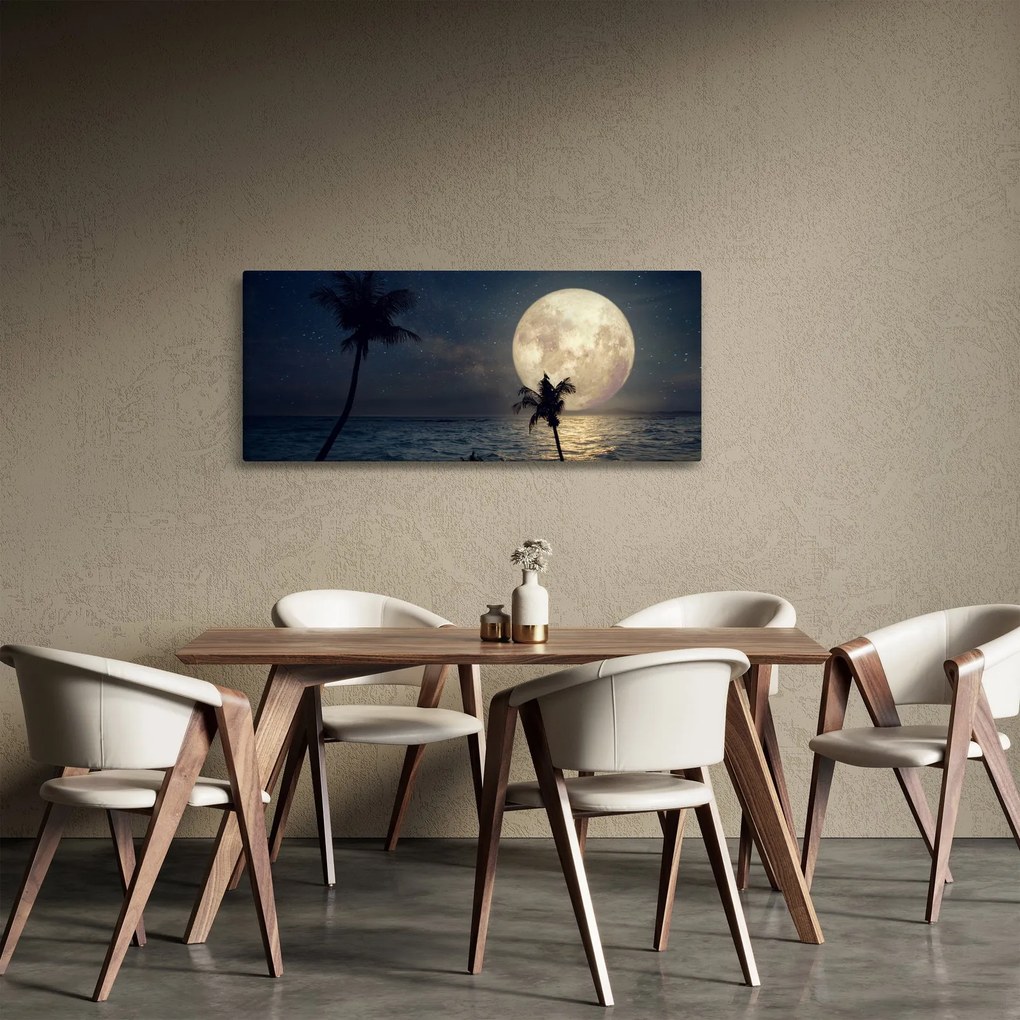 Kép - Strand telihold alatt (120x50 cm)