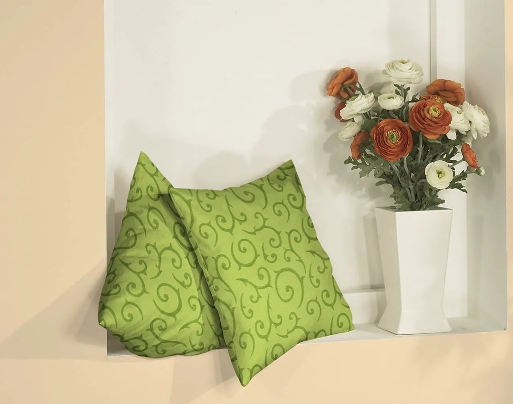 Mitchell dekoratív párnahuzat, 50x50, zöld