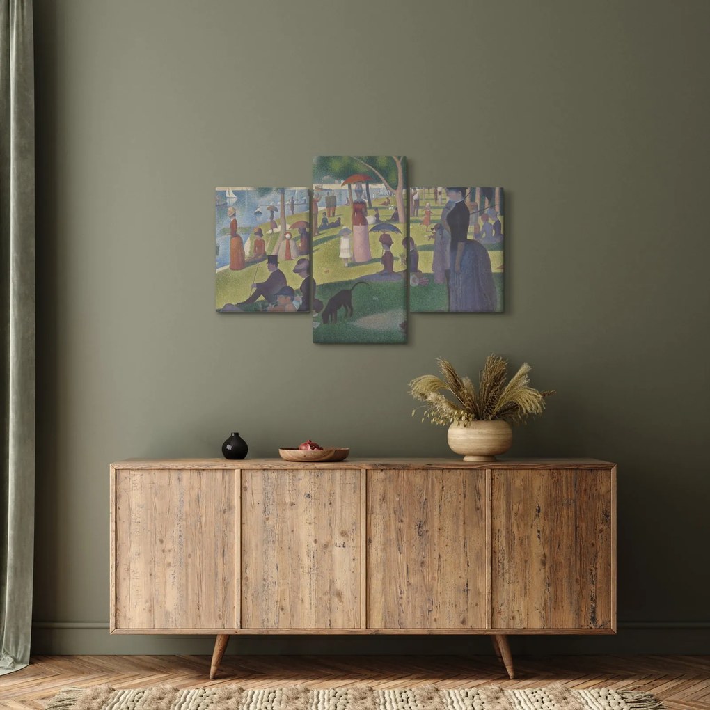 Kép - Georges Seurat, A Sunday on La Grande Jatte, reprodukciók (90x60 cm)