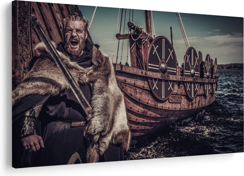 Kép - Viking harcos (90x60 cm)