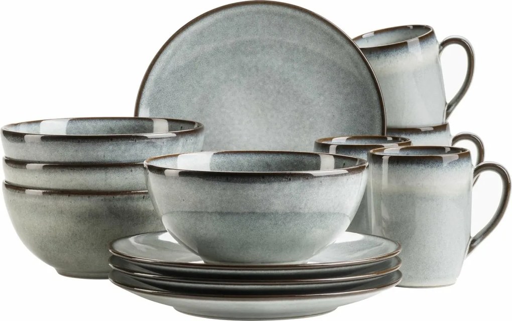 Mäser 12 darabos reggeli edénykészlet SMOKY'S –zöld