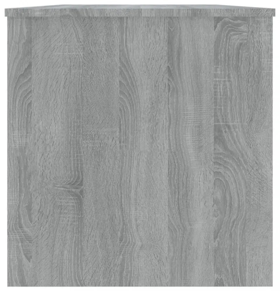 szürke sonoma színű szerelt fa dohányzóasztal 102x50x52,5 cm
