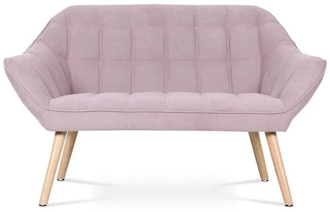 Kétszemélyes kanapé, rózsaszín szövet kárpittal, AK-322 PINK2