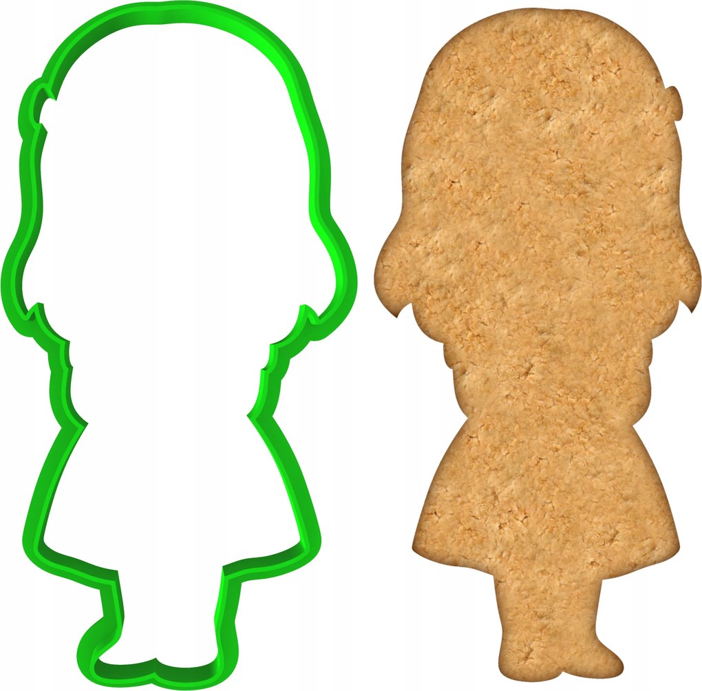 Mézeskalács lyukasztó Gyerek Lány Lány 12cm