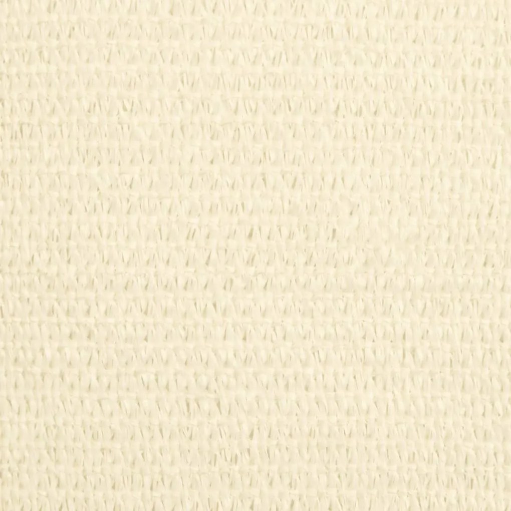 krémszínű HDPE napvitorla 160 g/m² 4 x 4 m