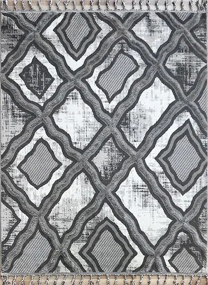 Boho Szőnyeg 200x290 Hálószoba Nappaliba Szürke Loft