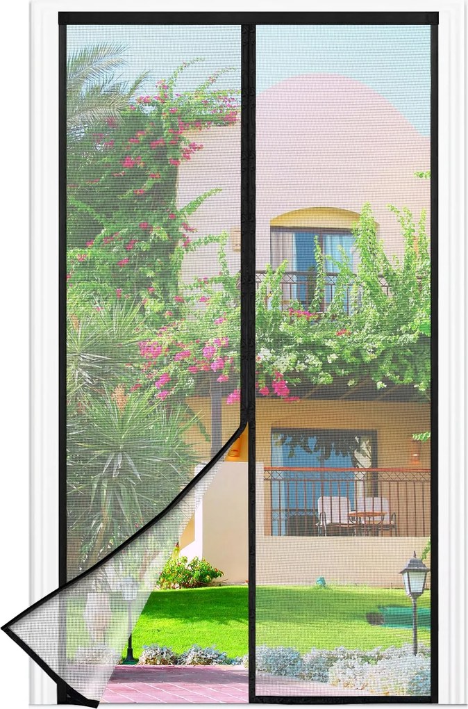 Rovarháló ajtóra fekete 100x240 cm