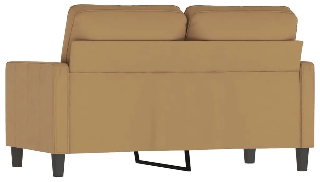 kétszemélyes barna bársony kanapé 120 cm