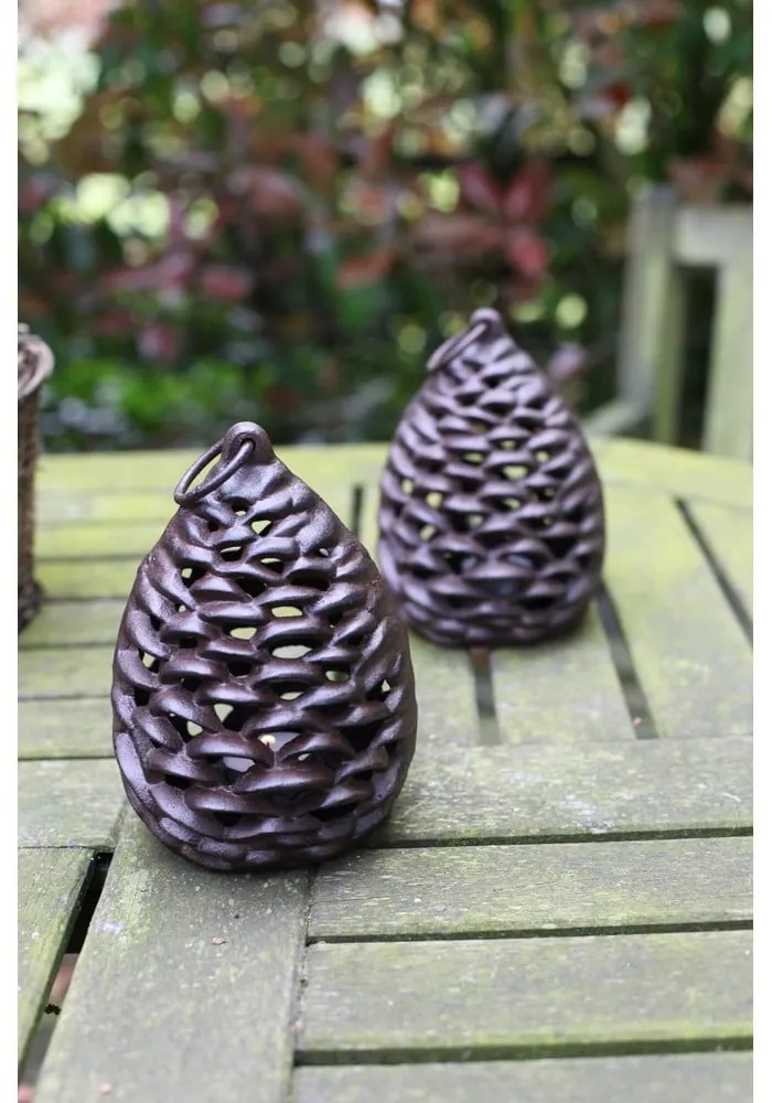 Fém lámpás (magasság 18 cm) Pine Cone – Esschert Design