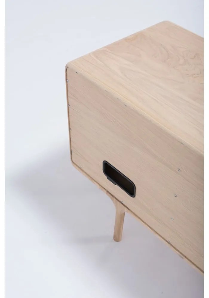 Fawan Natural TV-állvány tömör tölgyfából - Gazzda