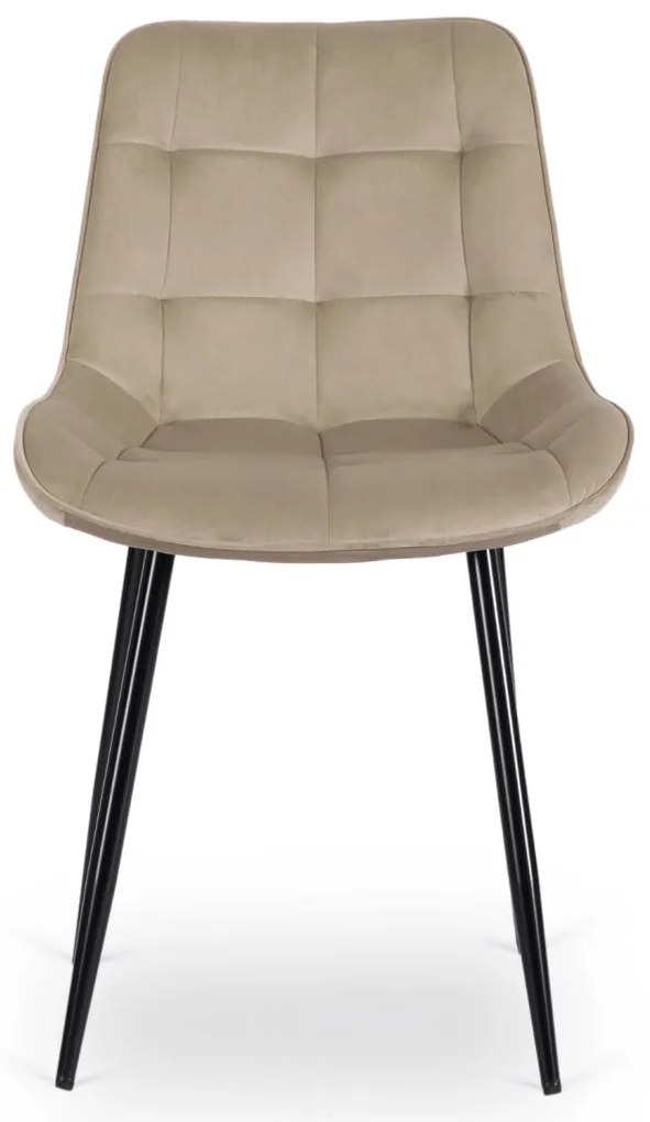 Bézs Bársony Étkezőszék. CHRIS