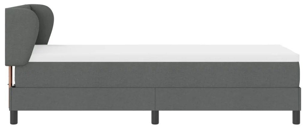Boxspring Ágy Matrac Vaskék 80x200 cm Szövet