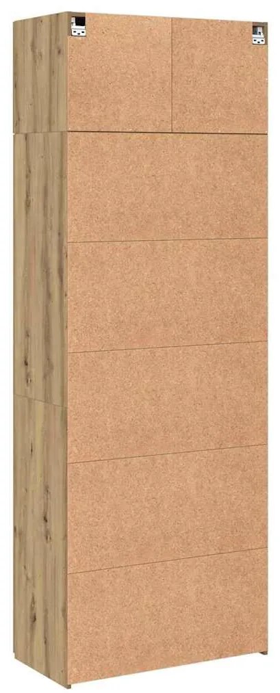 Tárolószekrény kézműves tölgy 80 x 42.5 x 225 cm Faanyag