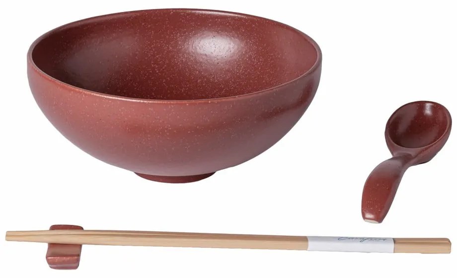 Borvörös kőedény tálka ramenhez 970 ml Pacifica – Casafina