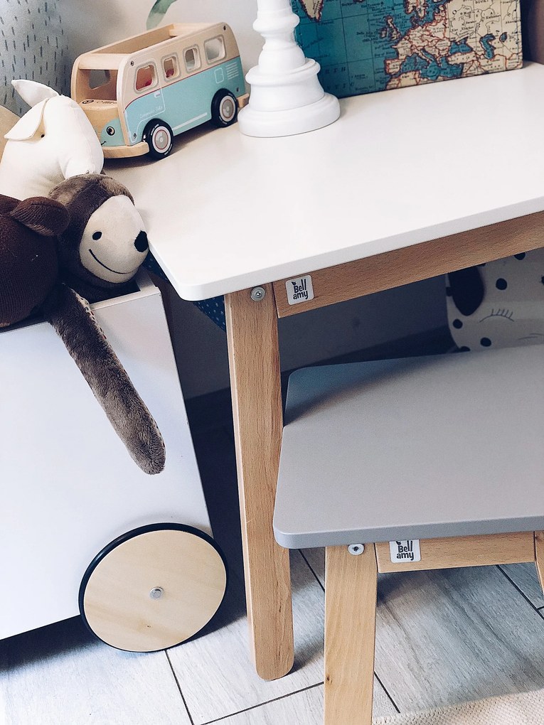 Szürke gyerek szék WOODY GREY