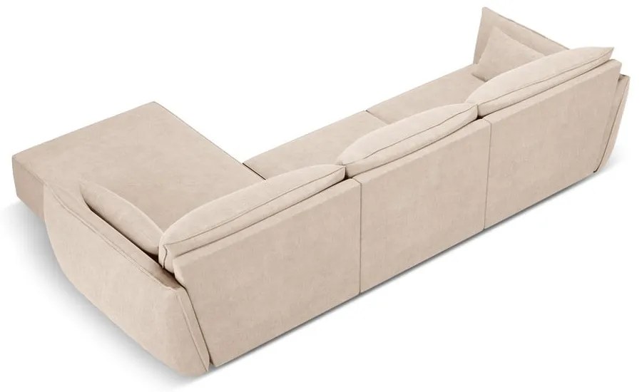 Bézs sarokkanapé (jobb oldali) Vanda – Mazzini Sofas