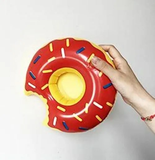 DONUT piros felfújható italtartó