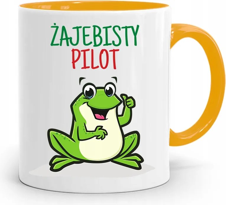 Távirányítós Bögre Sárga Születésnapi Ajándék fényképes nyomtatással