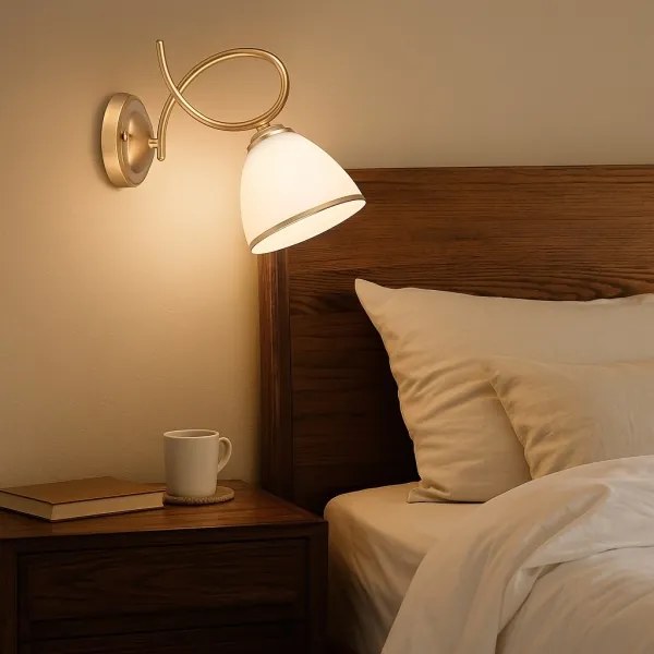 Brilagi - Fali lámpa FRED 1xE27/60W/230V arany