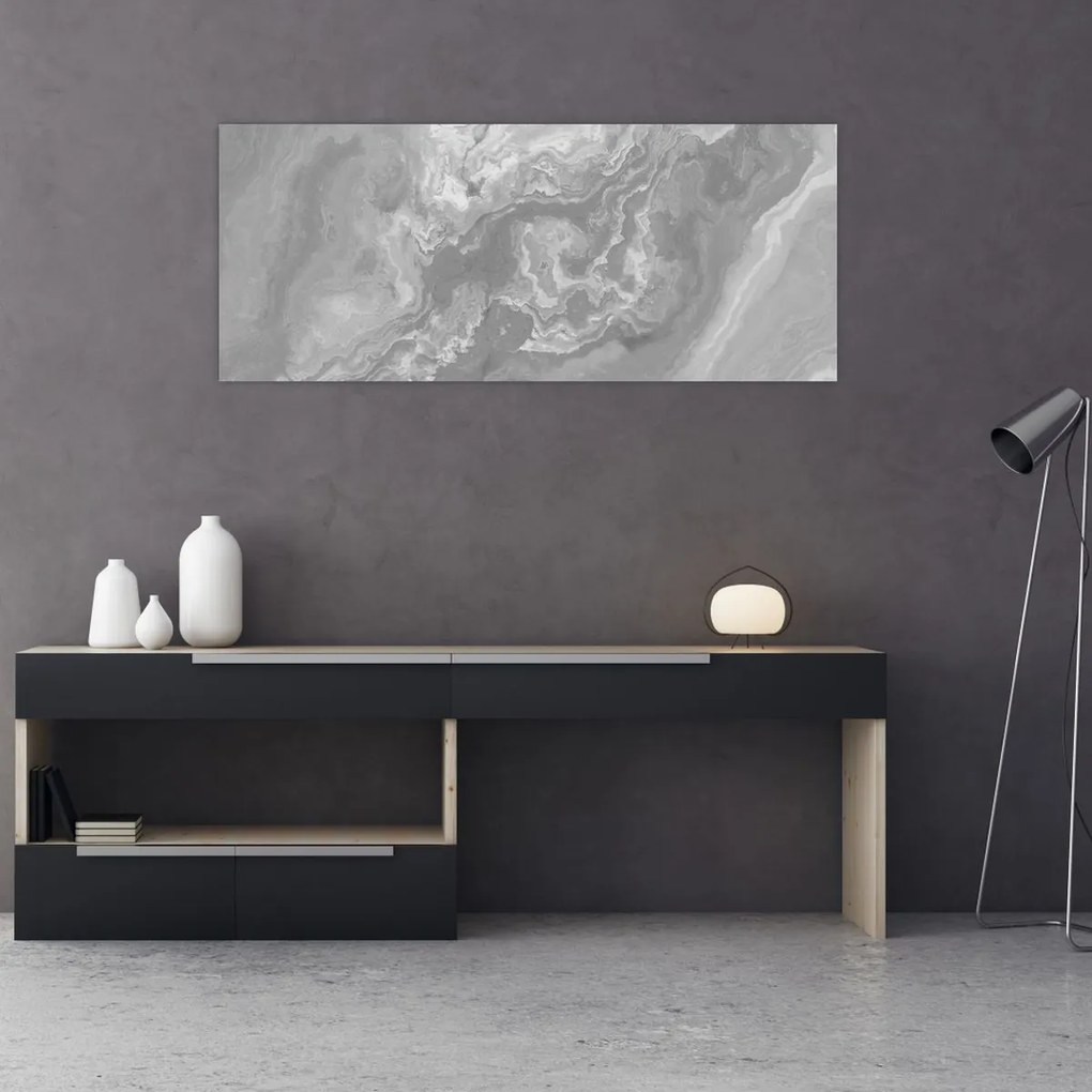 Kép - Márvány fekete-fehérben (120x50 cm)