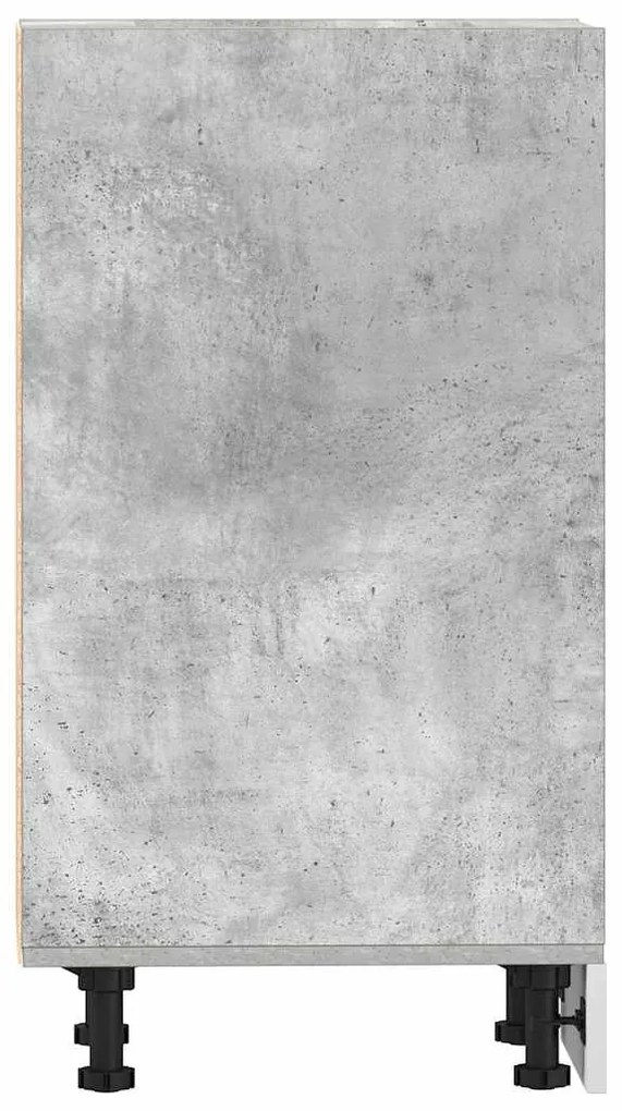 Betonszürke szerelt fa alsószekrény 20x44,5x81,5 cm