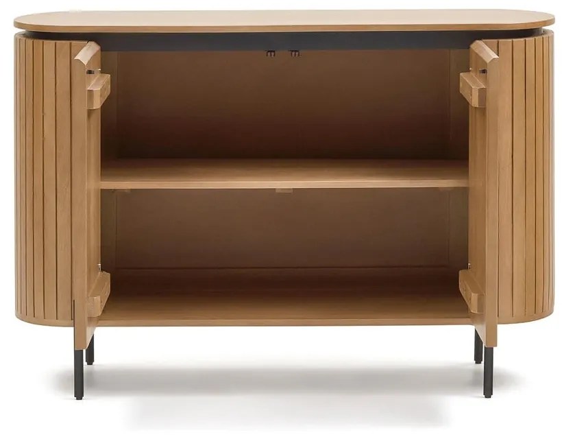Natúr színű mangófa alacsony komód 120x80 cm Licia – Kave Home