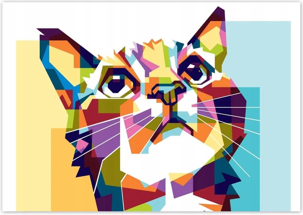 Fotótapéták 208x146 Absztrakt macska