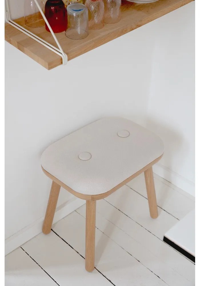 Fehér-natúr színű ülőke Paff Tall – UMAGE