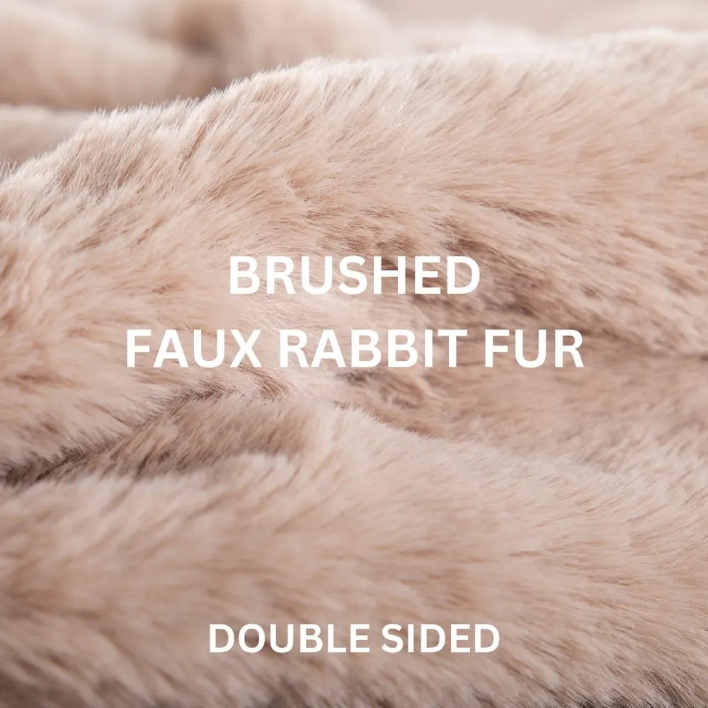 Szürke műszőrme takaró 150x200 cm Ruby – Tiseco Home Studio