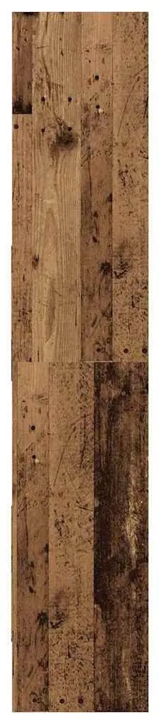 Könyvespolc Régi fa 60 x 35 x 180 cm Faanyag