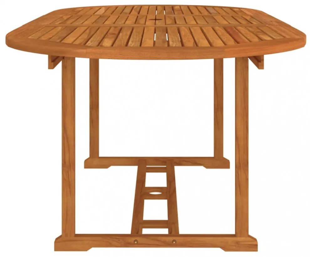 tömör eukaliptuszfa kerti asztal 200 x 100 x 75 cm