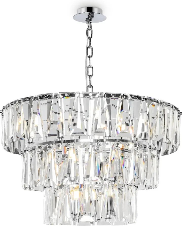 MAYTONI MOD043PL-18CH PUNTES Kristály Függesztett Lámpa Króm E14 IP20